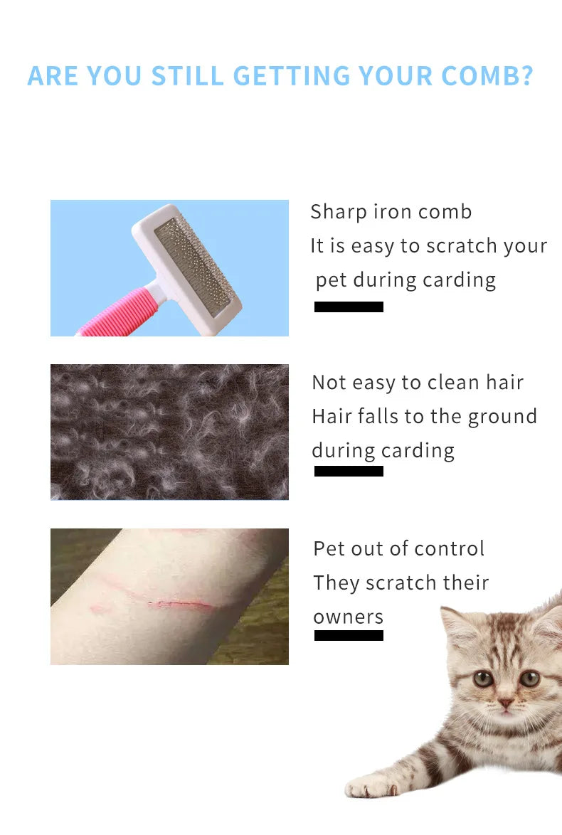 Pet Hair Remover Glove – Grooming & Massage Brush for Cats/Dogs - Paw Nap Studios