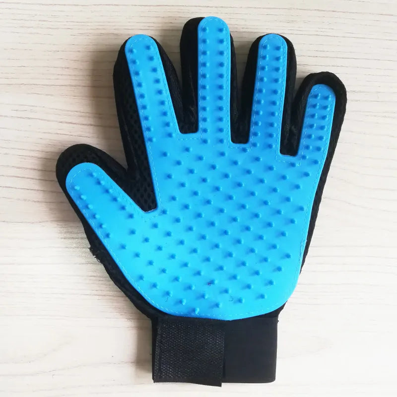 Pet Hair Remover Glove – Grooming & Massage Brush for Cats/Dogs - Paw Nap Studios