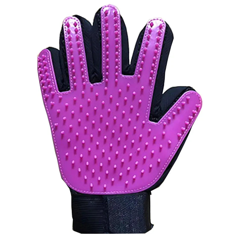 Pet Hair Remover Glove – Grooming & Massage Brush for Cats/Dogs - Paw Nap Studios