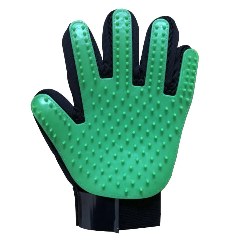 Pet Hair Remover Glove – Grooming & Massage Brush for Cats/Dogs - Paw Nap Studios