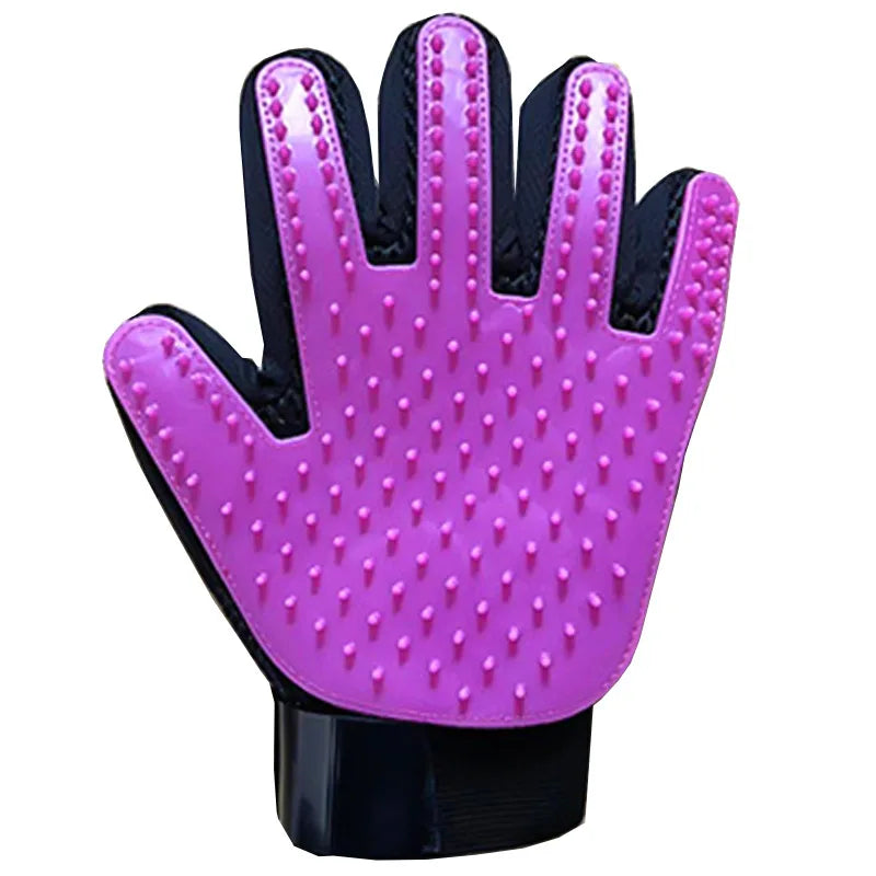 Pet Hair Remover Glove – Grooming & Massage Brush for Cats/Dogs - Paw Nap Studios