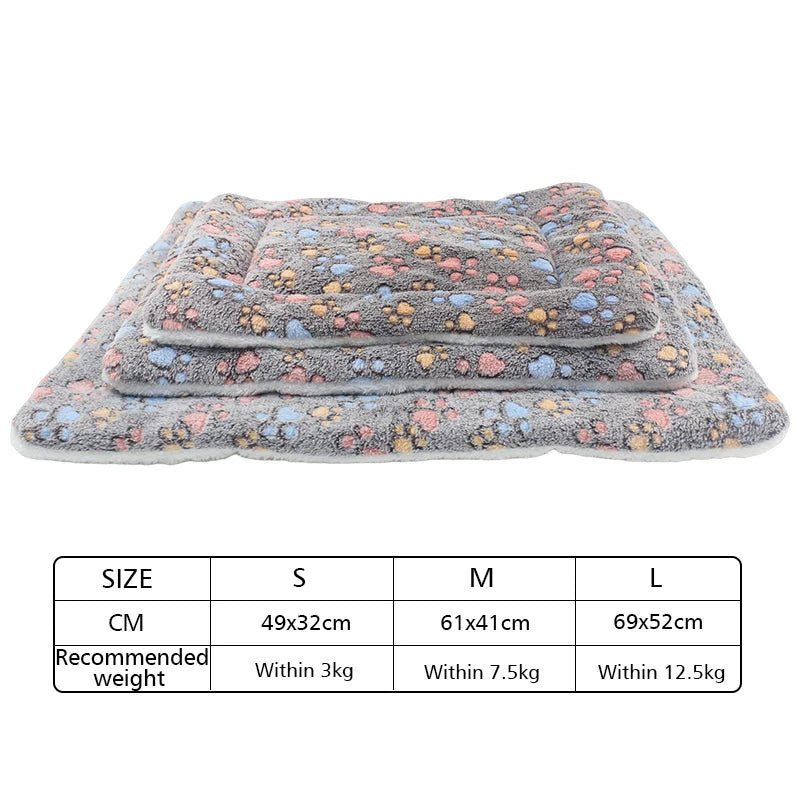 Flannel Thickened Pet Bed Mat – Soft Winter Sleeping Blanket for Dogs & Cats