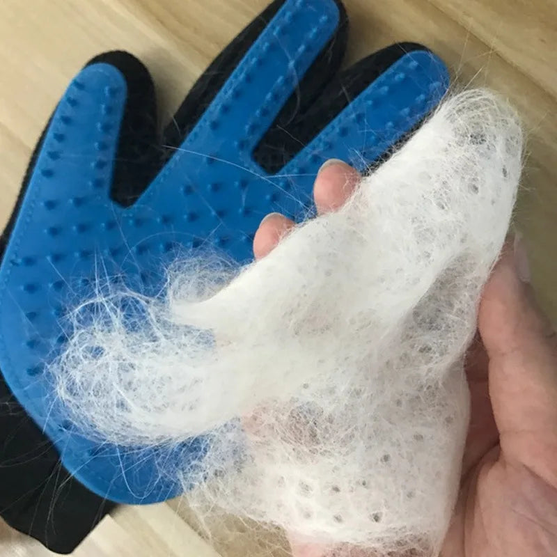 Pet Hair Remover Glove – Grooming & Massage Brush for Cats/Dogs - Paw Nap Studios