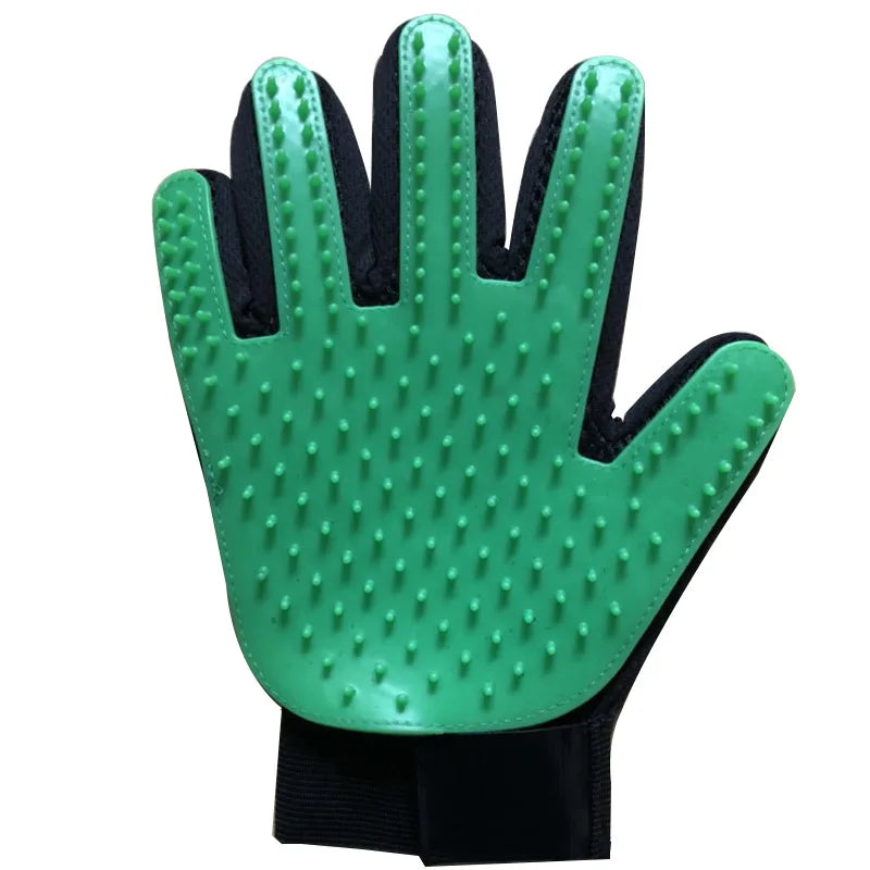 Pet Hair Remover Glove – Grooming & Massage Brush for Cats/Dogs - Paw Nap Studios