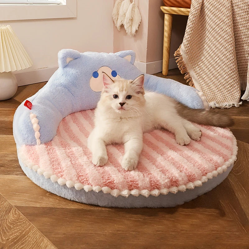 HOOPET Cat & Dog Bed – Durable Pet Cushion Pad with Removable Mat for Small & Medium Pets