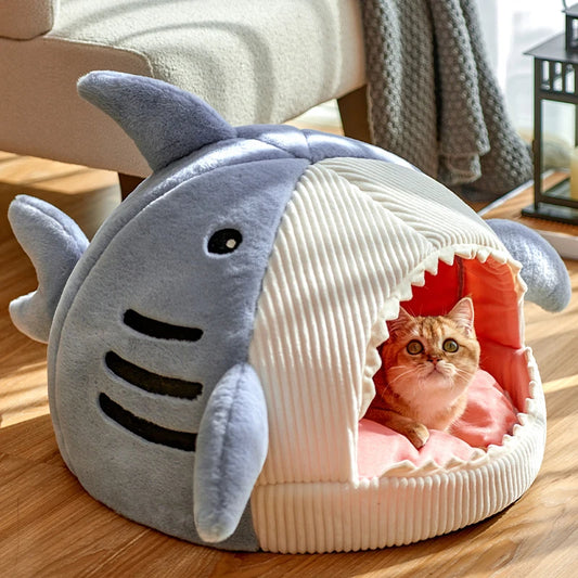 Pet Cave Nest with Cushion for Cats & Small Dogs