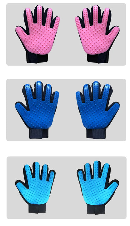Pet Hair Remover Glove – Grooming & Massage Brush for Cats/Dogs - Paw Nap Studios 
